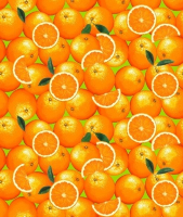 Полотенце вафельное "Апельсины" (40х70)