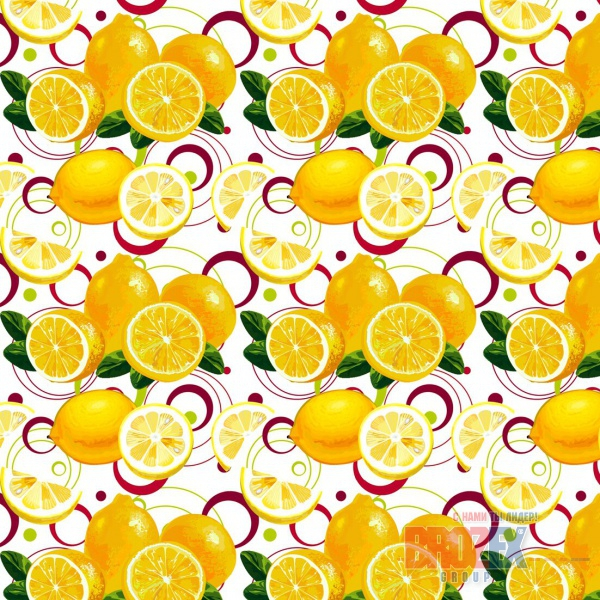 Полотенце вафельное "Лимоны" (40х70)
