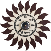 Термометр "Солнышко" 13*13см для бани и сауны