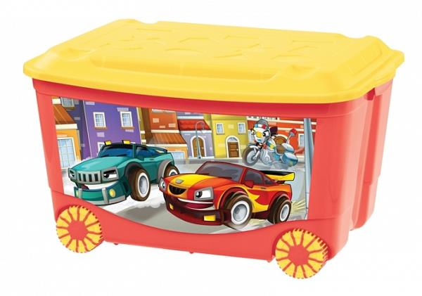 Ящик для игрушек  на колесах  с аппл.