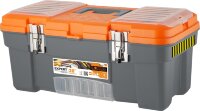Ящик для инструментов "Blocker Expert 20" с металлическим замком (серо-свинцовый/оранжевый)
